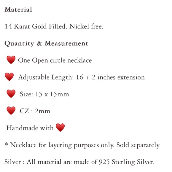 Sterling Silver Minimalist Halo Circle Necklace - Picture 7 of 7